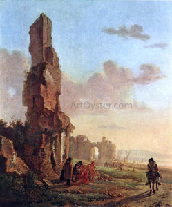  Jan Both Ruins at the Sea - Art Print