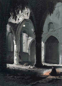 Francois Stroobant Ruins of the Abbey of Villers - Art Print