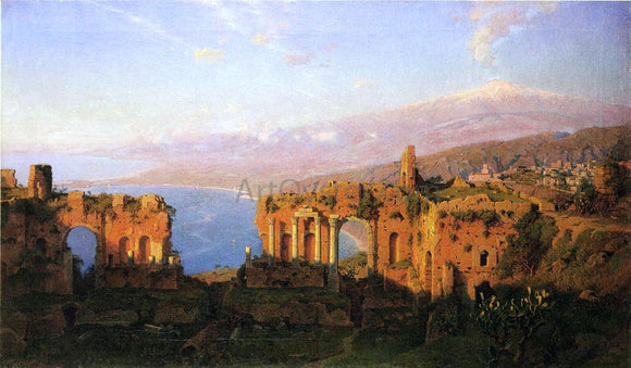  William Stanley Haseltine Ruins of the Roman Theatre at Taormina, Sicily - Art Print