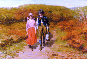  John Pettie Rustic Courtship - Art Print