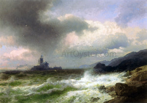  Herman Herzog Saddle Rock Lighthouse, Maine - Art Print