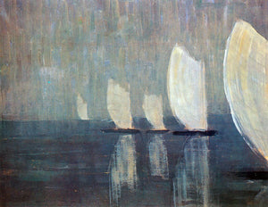  Mikalojus Ciurlionis Sailing Boats - Art Print