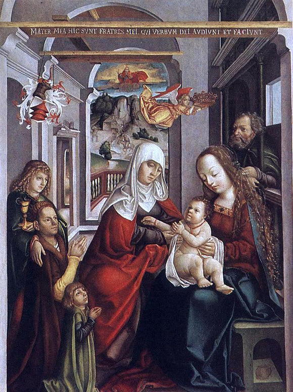  Unknown Hungarian Painters Saint Anne with the Virgin and the Child - Art Print
