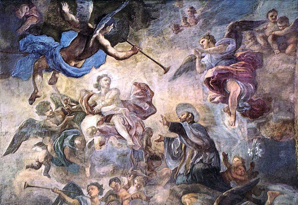  Francesco Solimena Saint Cajetan Appeasing Divine Anger - Art Print