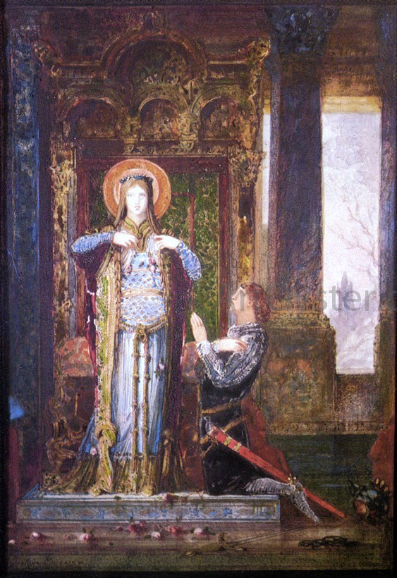  Gustave Moreau Saint Elisabeth of Hungary (also known as The Miracle of the Roses) - Art Print