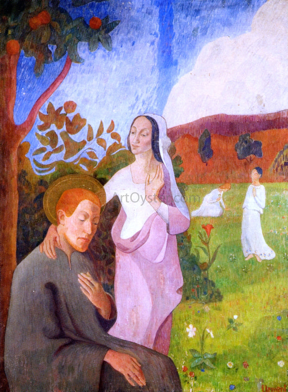  Gad Frederick Clement Saint Francis and the Vision of the Three White Virgins - Art Print