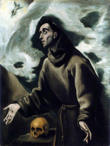  El Greco Saint Francis Receiving the Stigmata - Art Print