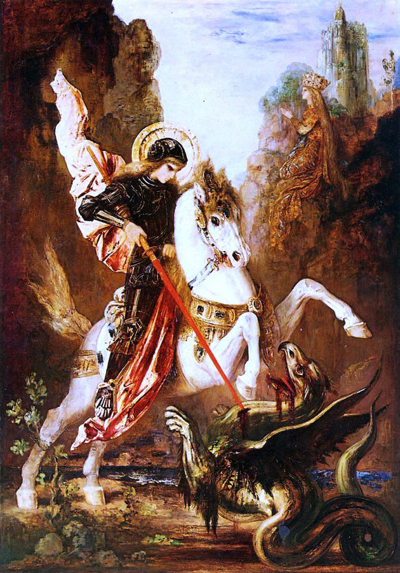  Gustave Moreau Saint George - Art Print