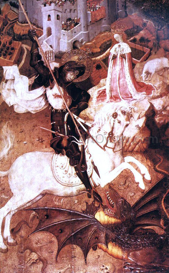  Bernat Martorell Saint George Killing the Dragon - Art Print
