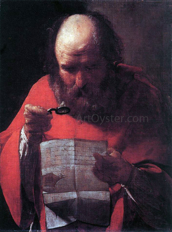  Georges De La Tour Saint Jerome Reading - Art Print