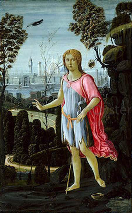  Jacopo Del Sellaio Saint John the Baptist - Art Print