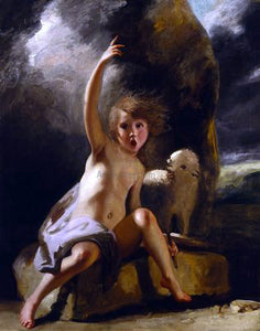  Sir Joshua Reynolds Saint John the Baptist in the Wilderness - Art Print