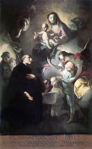  Felix Ivo Leicher Saint Joseph Calasantius before the Virgin - Art Print