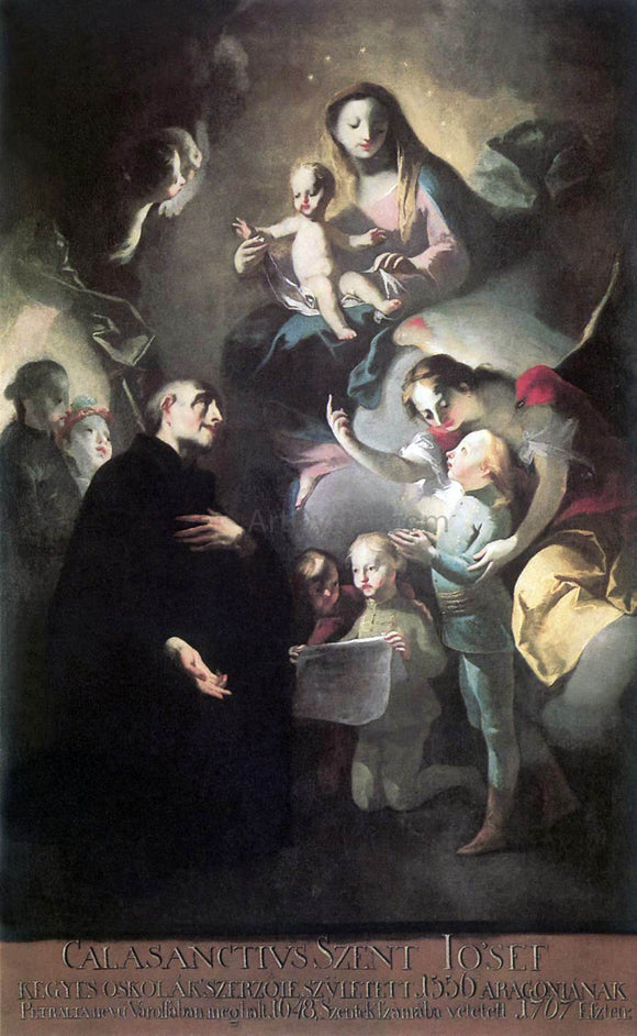  Felix Ivo Leicher Saint Joseph Calasantius before the Virgin - Art Print