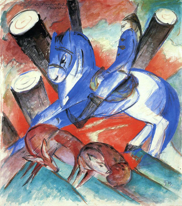  Franz Marc Saint Julian l'Hospitalier - Art Print