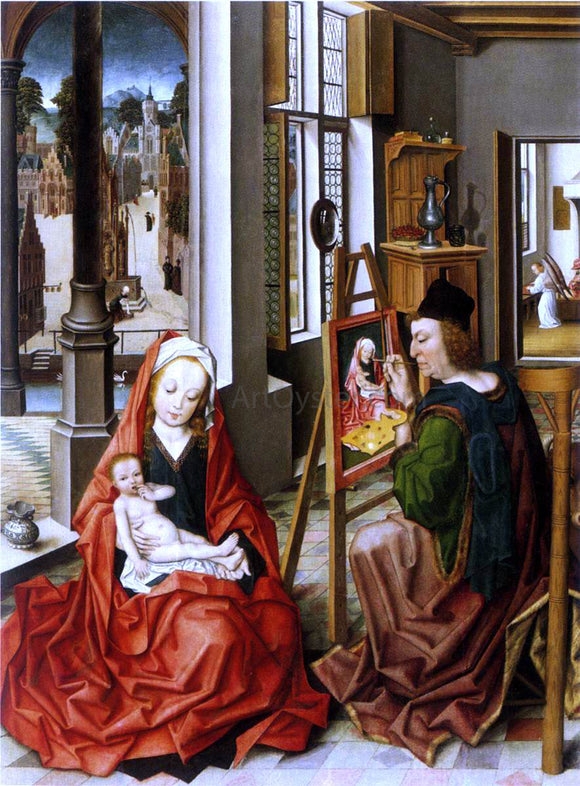  Derick Baegert Saint Luke Painting the Virgin - Art Print