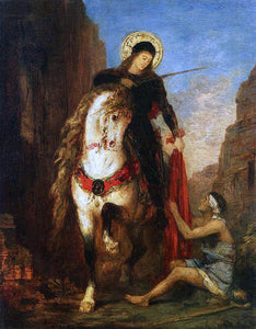  Gustave Moreau Saint Martin - Art Print