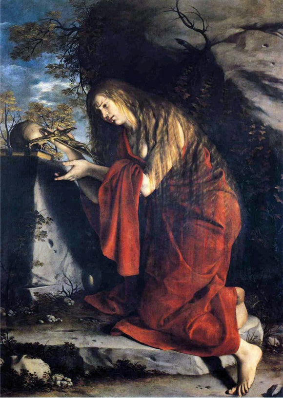  Orazio Gentileschi Saint Mary Magdalen in Penitence - Art Print