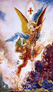  Gustave Moreau Saint Michael Vanquishing Satan - Art Print