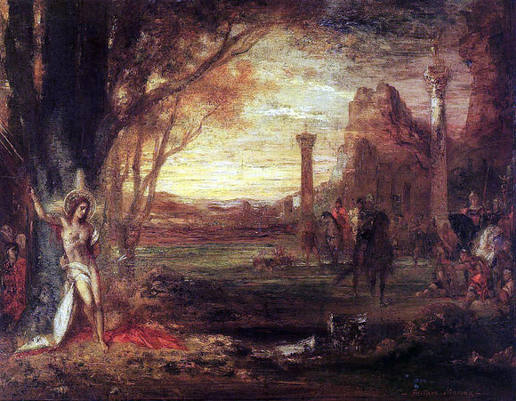  Gustave Moreau Saint Sebastian and His Executioners - Art Print