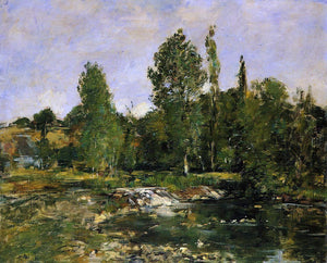  Eugene-Louis Boudin Saint-Cenery, a Pond - Art Print