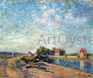  Alfred Sisley Saint-Mammes, Loing Canal - Art Print