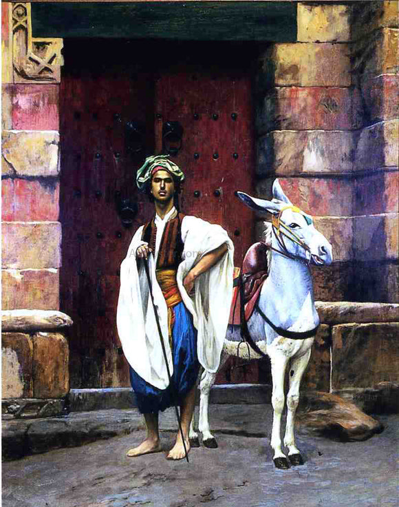  Jean-Leon Gerome Sais and His Donkey - Art Print
