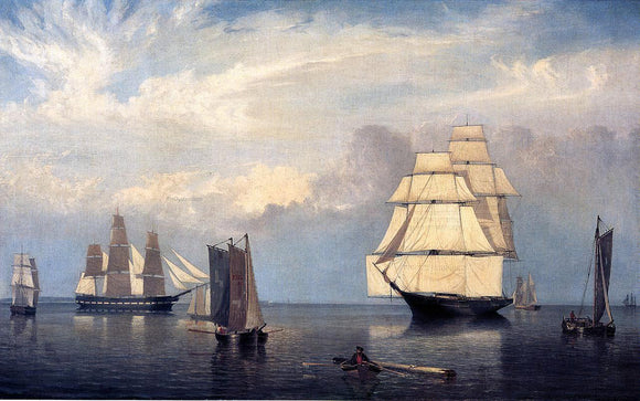  Fitz Hugh Lane Salem Harbor - Art Print