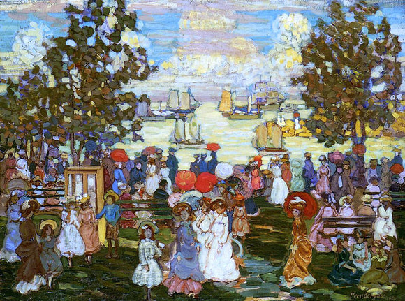  Maurice Prendergast Salem Willows (also known as The Promenade, Salem Harbor) - Art Print