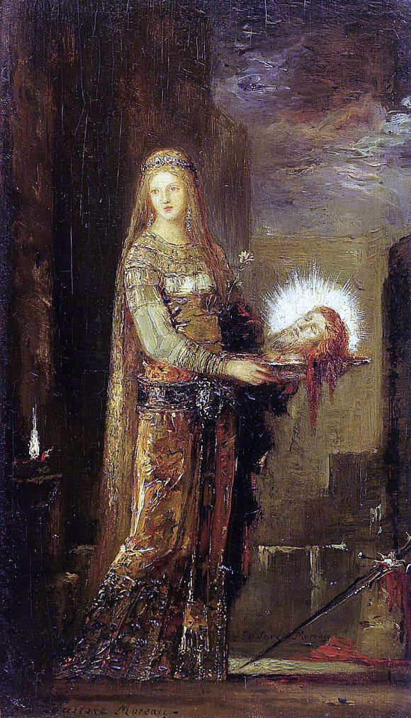  Gustave Moreau Salome Carrying the Head of John the Baptist on a Platter - Art Print