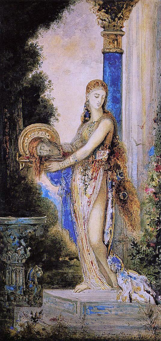  Gustave Moreau Salome with Column - Art Print