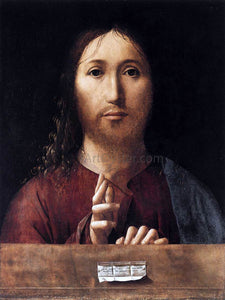  Antonello Da Messina Salvator Mundi - Art Print