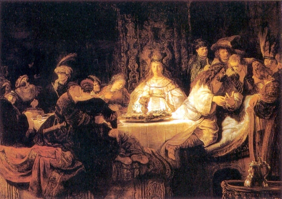  Rembrandt Van Rijn Samson at the Wedding - Art Print