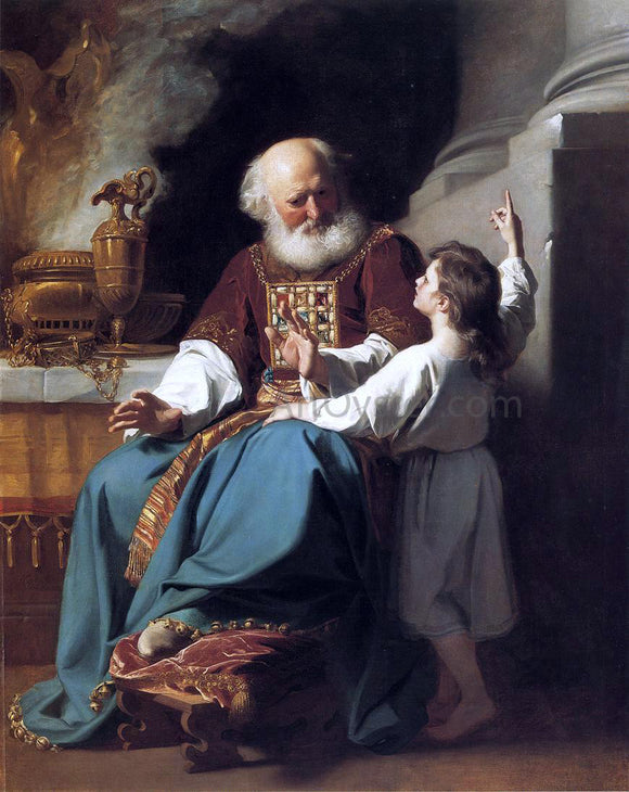 John Singleton Copley Samuel Reading to Eli the Judgments of God Upon Eli's House - Art Print