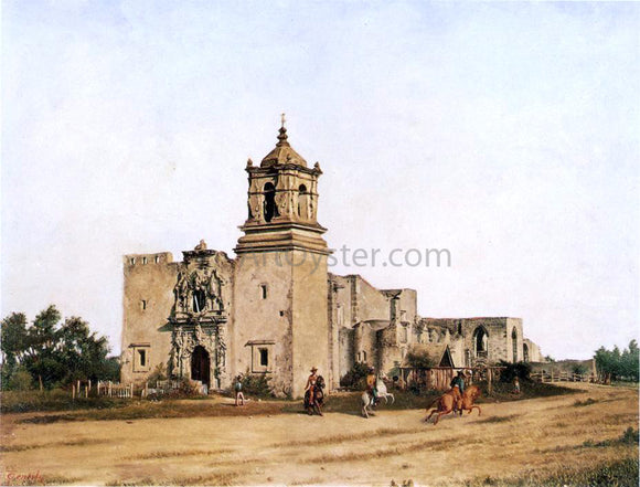  Theodore Gentilz San Jose de Aguayo (also known as Mission San Jose) - Art Print