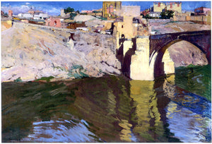  Joaquin Sorolla Y Bastida San Martin Bridge at Toledo - Art Print