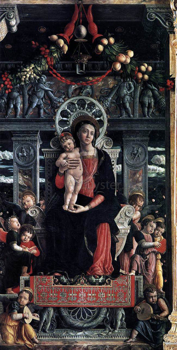  Andrea Mantegna San Zeno Polyptych (central panel) - Art Print