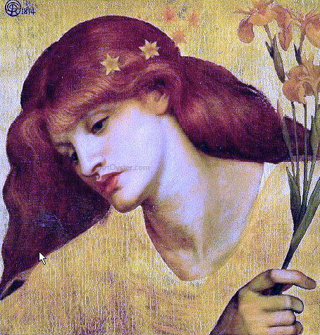  Dante Gabriel Rossetti Sancta Lillias - Art Print