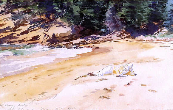  John Singer Sargent Sand Beach, Schooner Head, Maine - Art Print