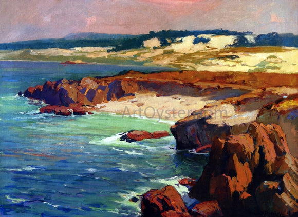  Franz Bischoff Sand Dunes & Rocky Coast - Art Print