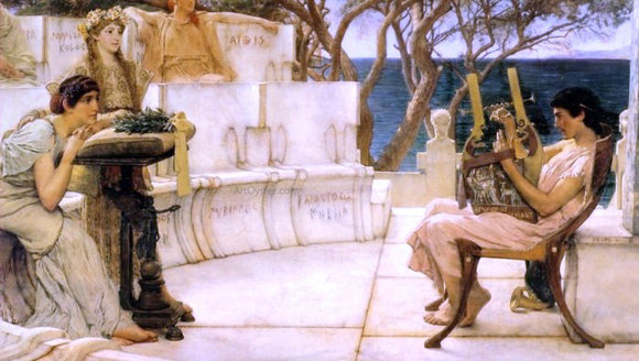  Sir Lawrence Alma-Tadema Sappho and Alcaeus - Art Print