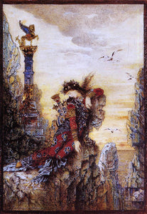  Gustave Moreau Sappho on the Rocks - Art Print