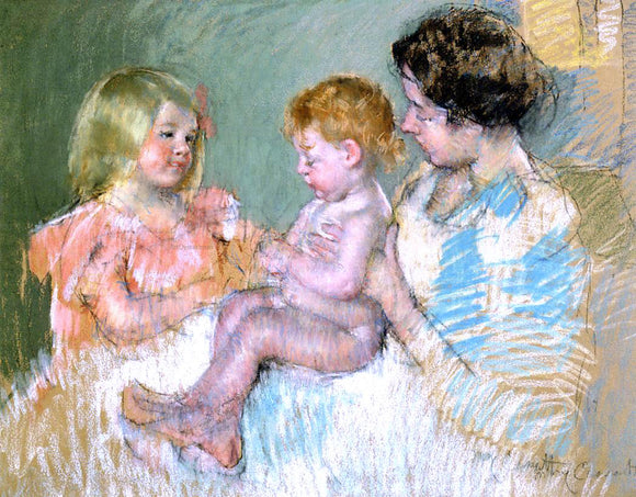  Mary Cassatt Sara and Her Mother with the Baby - Art Print