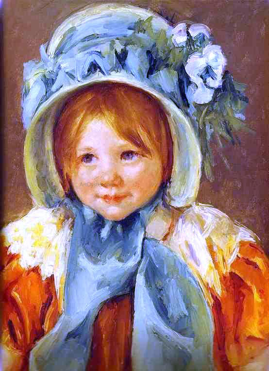  Mary Cassatt Sarah in a Green Bonnet - Art Print