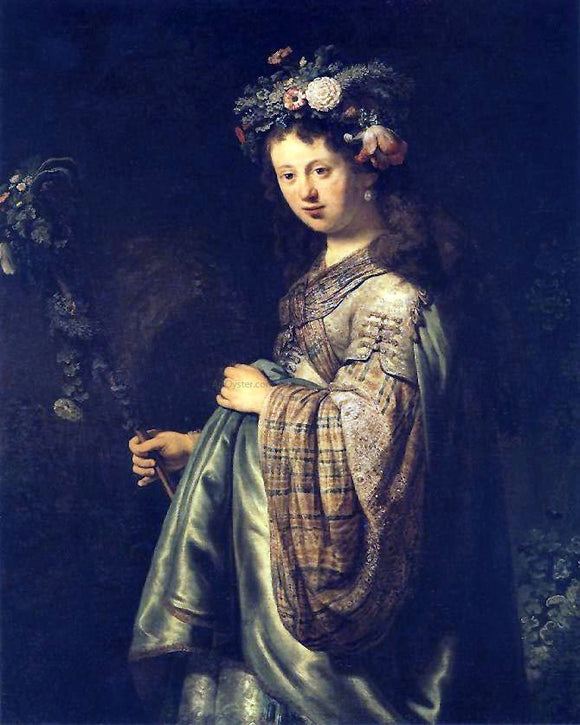  Rembrandt Van Rijn Saskia Dressed as Flora - Art Print