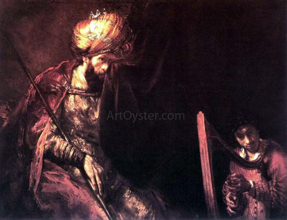  Rembrandt Van Rijn Saul and David - Art Print