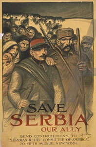  Theophile Alexandre Steinlen Save Serbia - Art Print