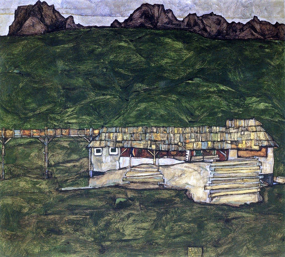  Egon Schiele Sawmill - Art Print