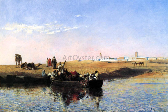  Edwin Lord Weeks Scene at Sale, Morocco - Art Print