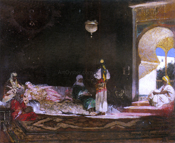  Jean-Joseph Benjamin Constant Scene de Harem - Art Print